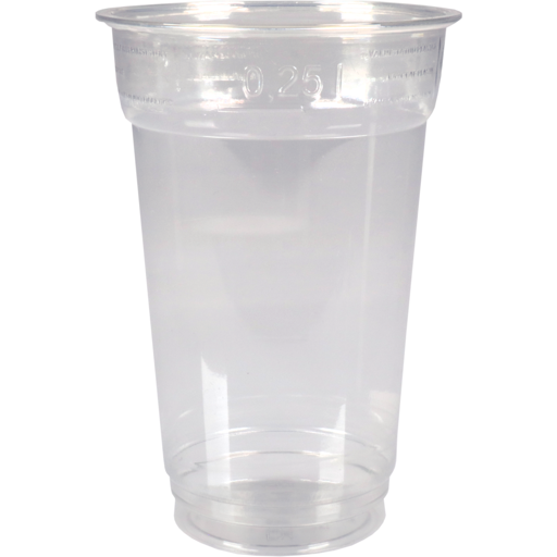 PLASTIC GLAS EU320 RPET 25CL - 1250 ST
